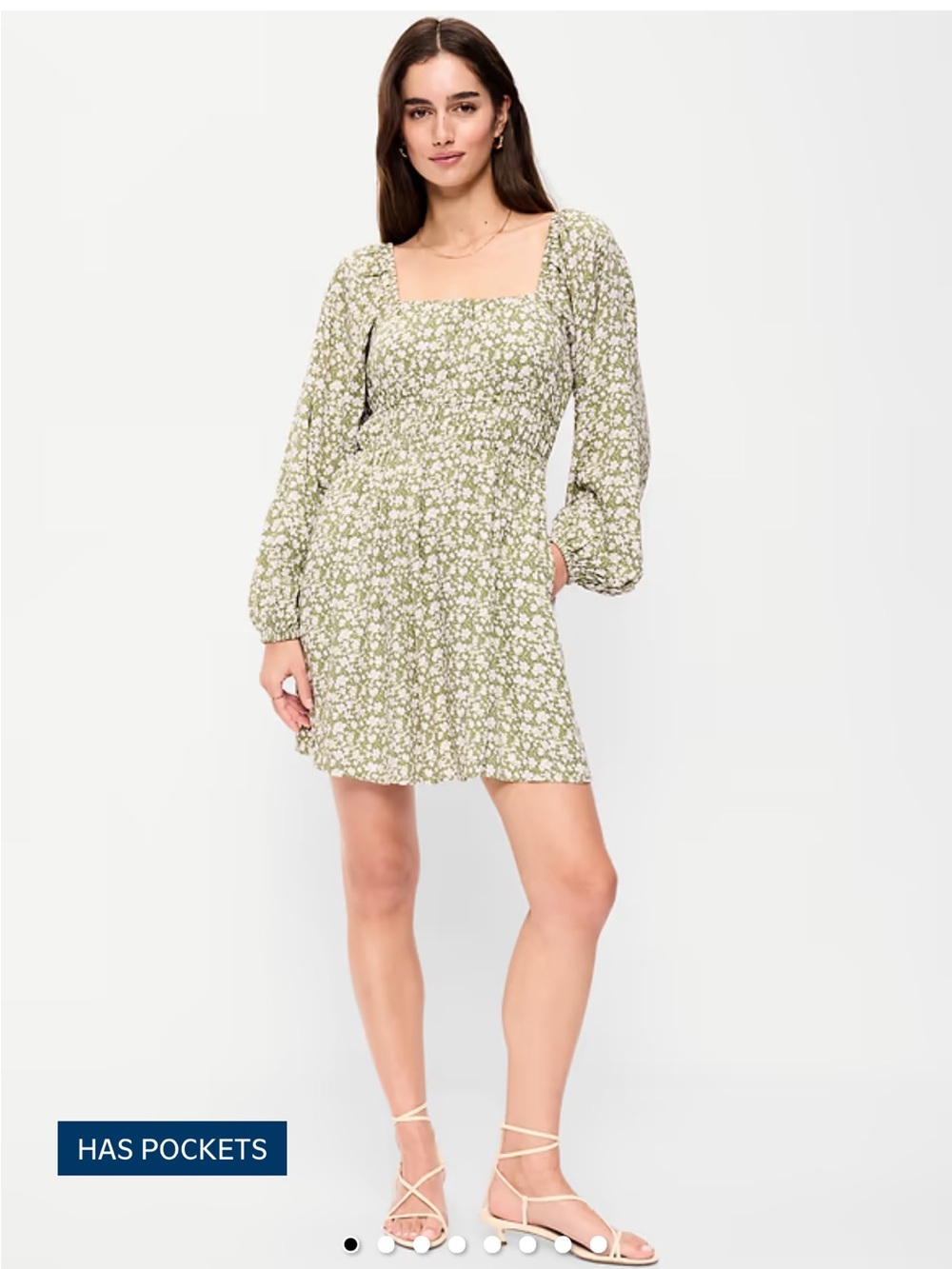 Women’s Old Navy Long-Sleeve Square-Neck Mini Dress